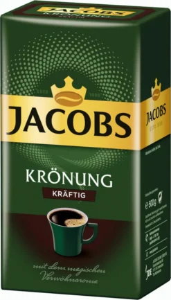 Jacobs Filterkaffee Krönung Kräftig | Gemahlen | 500g -Kaffeegetränkeladen 30d6ab1af42aaaaa01ceffc27888ab3c 1