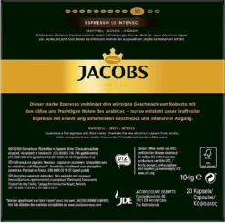 JACOBS Espresso 10 Intenso 200 Nespresso®* Kompatible Kaffeekapseln 10 JACOBS Espresso 10 Intenso 200 Nespresso®* Kompatible Kaffeekapseln -Kaffeegetränkeladen 34524faeca953fb7b53963e05948fe56