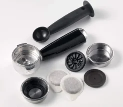 Ariete Siebträger-Espressomaschine Vintage Creme -Kaffeegetränkeladen 345fa2492bf12908c86526eb57b7c43c