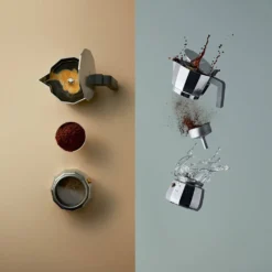 Alessi Moka - Espressokocher, 3 Tassen -Kaffeegetränkeladen 3723d3206fdd8a69ec4f185cc6afb890