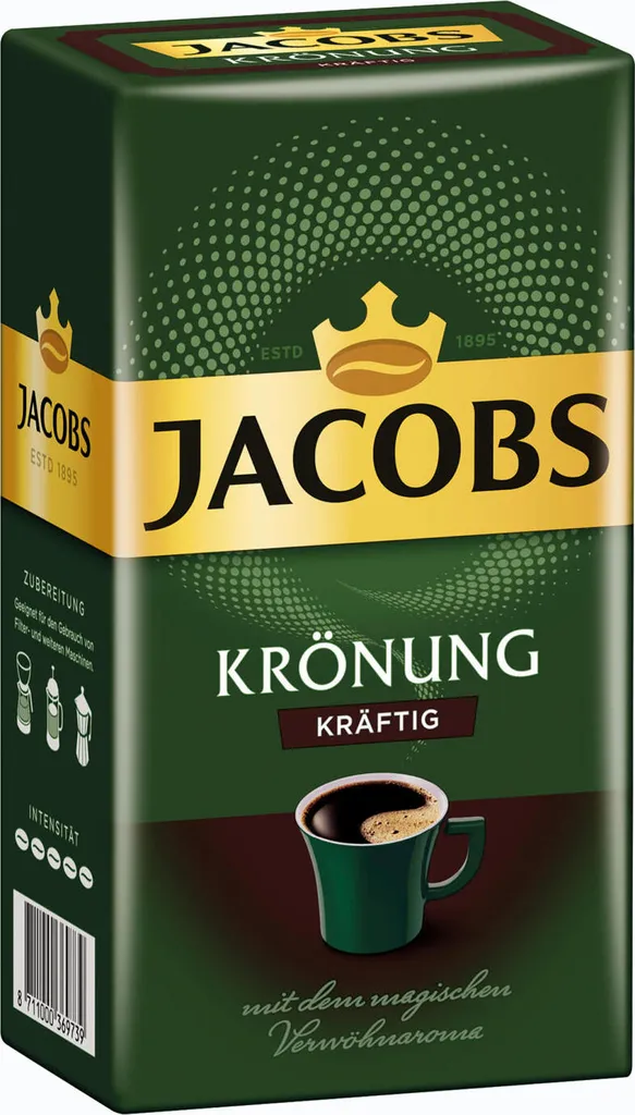 JACOBS Krönung Kräftig Filterkaffee 12 X 500 G Kaffee Gemahlen 4 JACOBS Krönung Kräftig Filterkaffee 12 X 500 G Kaffee Gemahlen – Bild 2
