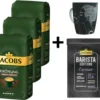 JACOBS Kaffeebohnen Krönung Crema Kräftig 3 Kg Geröstete Ganze Bohnen + 1 Jacobs Barista Becher + 1 Dose -Kaffeegetränkeladen 397cf7cc2f881b924c9a4b85fd20c70b