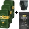 JACOBS Kaffeebohnen Krönung Crema 3 Kg Ganze Geröstete Bohnen + 1 Jacobs Barista Becher + 1 Dose 1 JACOBS Kaffeebohnen Krönung Crema 3 Kg Ganze Geröstete Bohnen + 1 Jacobs Barista Becher + 1 Dose -Kaffeegetränkeladen 3999b522621803b96b5b5a7df2b2cb04