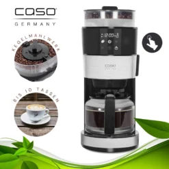 Caso Filterkaffeemaschine Grande Aroma 100 Mahlwerk 10 Tassen LED Timer 1000 W -Kaffeegetränkeladen 3a5356b6b2d550e736a944c6f32fbac4