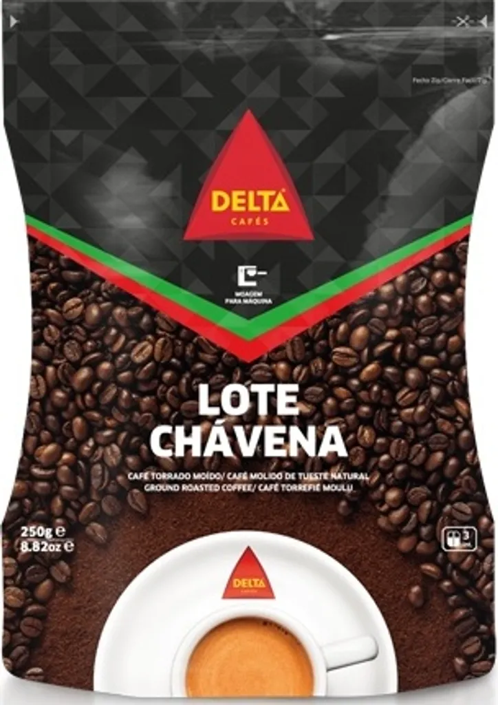 Röstkaffee, Gemahlen 250 Gr. - Café Delta Chavena Moido - Delta Cafés - Portugal 3 Röstkaffee, Gemahlen 250 Gr. - Café Delta Chavena Moido - Delta Cafés - Portugal