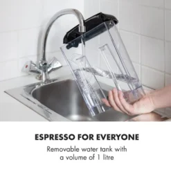 Espressionata Gusto Espressomaschine 1100W 15 Bar Druck Schwarz -Kaffeegetränkeladen 3b9f87a6b40ea75c2365c98835781beb