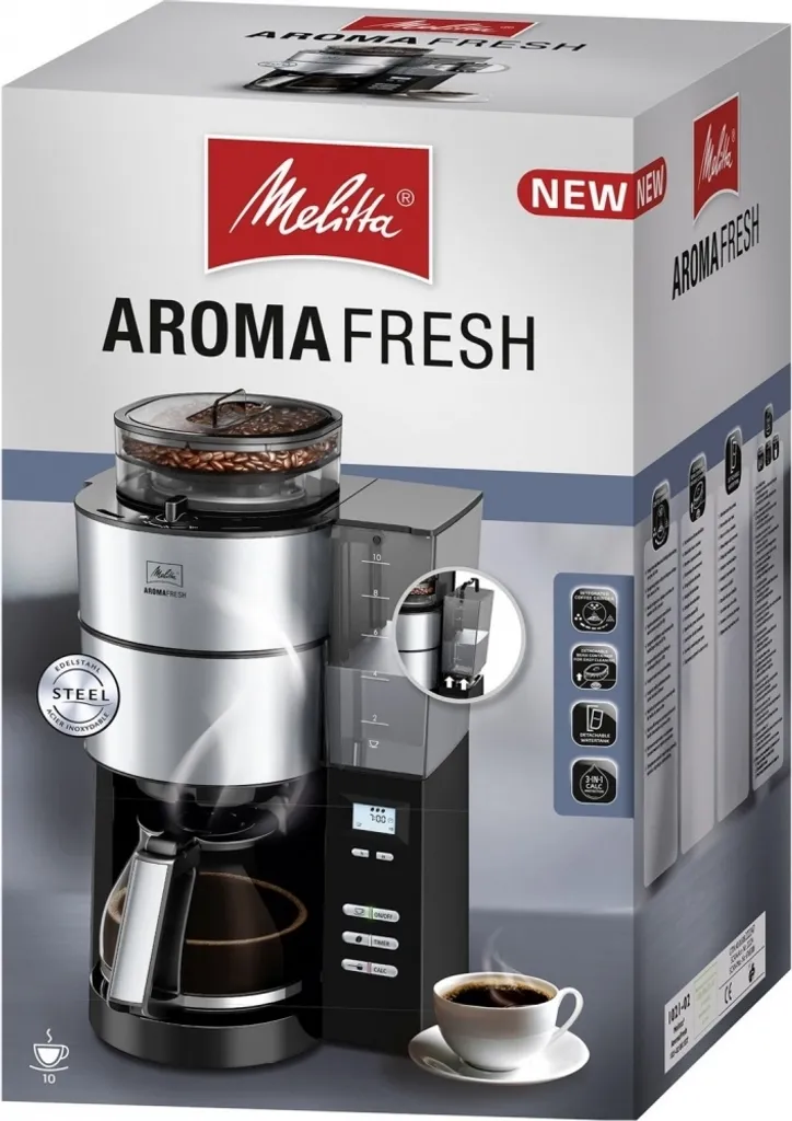 MELITTA 1021-02 Aroma Fresh Kaffeeautomat Mit Timer Und Mahlwerk Schwarz, Farbe:Schwarz 13 MELITTA 1021-02 Aroma Fresh Kaffeeautomat Mit Timer Und Mahlwerk Schwarz, Farbe:Schwarz – Bild 11