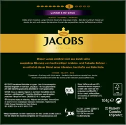 JACOBS Kapseln Nespresso®* Kompatibel 5x20 Lungo 8 Intenso+ 5x20 Decaffeinato 6 9 JACOBS Kapseln Nespresso®* Kompatibel 5x20 Lungo 8 Intenso+ 5x20 Decaffeinato 6 -Kaffeegetränkeladen 3f95c878483bc77239e88bbc1b1dc252 1