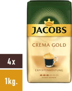 JACOBS Expertenröstung Crema Kaffee Ganze Bohne 4 X 1 Kg Kaffeebohnen 11 JACOBS Expertenröstung Crema Kaffee Ganze Bohne 4 X 1 Kg Kaffeebohnen -Kaffeegetränkeladen 40070be16d8064beb47e7667b08d9a6b