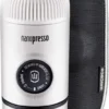 WACACO Nanopresso Tragbare Espressomaschine, Mit Nanopresso-Etui, Upgrade-Version Von Minipresso, Reisekaffeemaschine, Kaffee-To-Go, Manuell Betrieben, Weiß, Nachhaltig -Kaffeegetränkeladen 4062f7c311fc3112e6c9b8f77d89e72c