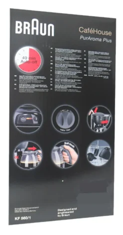 BRAUN Kaffeemaschine KF 560/1 Schwarz -Kaffeegetränkeladen 41616b6fb26645fd2c515464ecc33e7b