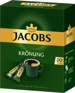 JACOBS Löskaffee Krönung 16 X 20 Sticks Löslicher Kaffee Instantkaffee 320 Getränke -Kaffeegetränkeladen 4219ede427105f53eee7f66afcdb945e