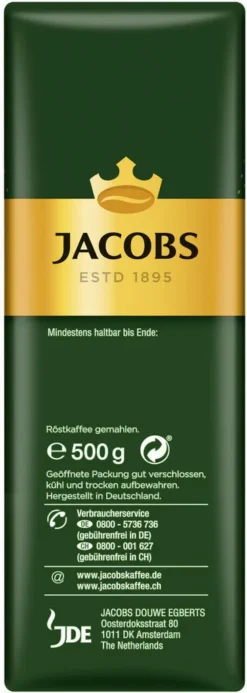 JACOBS Filterkaffee Krönung Mild 6 X 500g Pulver-Kaffee Gemahlen Röstkaffee 3 Kg 11 JACOBS Filterkaffee Krönung Mild 6 X 500g Pulver-Kaffee Gemahlen Röstkaffee 3 Kg -Kaffeegetränkeladen 421f7a9f04e031ddbb1be1bf30dc2bd1 1