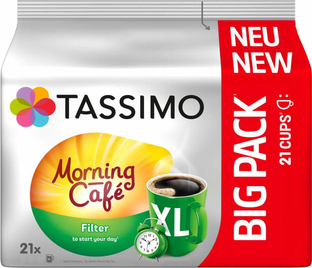 TASSIMO Kapseln Morning Café Filter XL T Discs 1 Packung - 21 Getränke Kaffeekapseln 9 TASSIMO Kapseln Morning Café Filter XL T Discs 1 Packung - 21 Getränke Kaffeekapseln – Bild 7