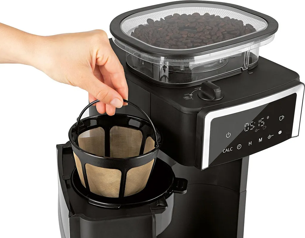 Kaffeemaschine Filterkaffeemaschine Edelstahl Thermoskanne Timer Mit Mahlwerk 13 Kaffeemaschine Filterkaffeemaschine Edelstahl Thermoskanne Timer Mit Mahlwerk – Bild 11