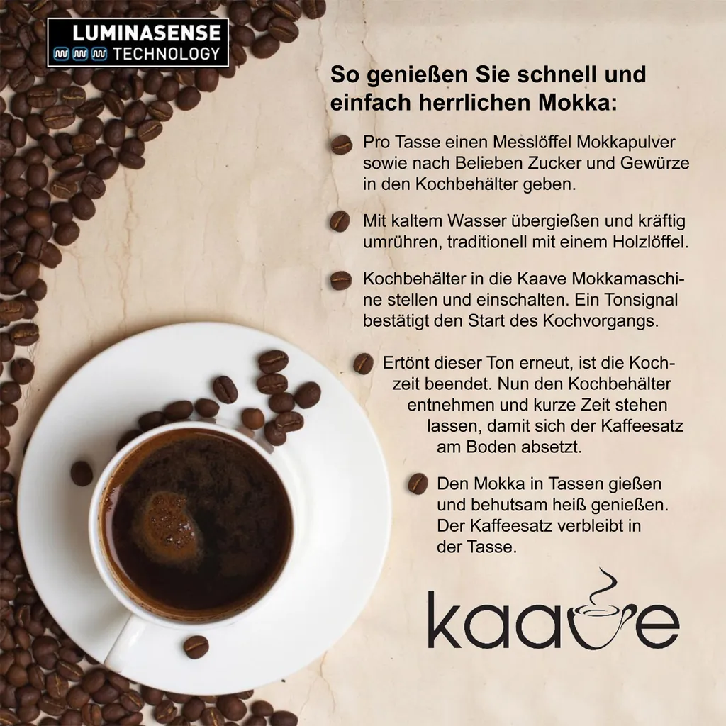 Fakir Kaave Mokkamaschine, Rose, 700W, 4Tassen 6 Fakir Kaave Mokkamaschine, Rose, 700W, 4Tassen – Bild 4