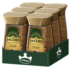 JACOBS Gold Löslicher Kaffee 6 Gläser - 6 X 200 G Instantkaffee -Kaffeegetränkeladen 44829f821da4c7a13b827d5bff0bd94e