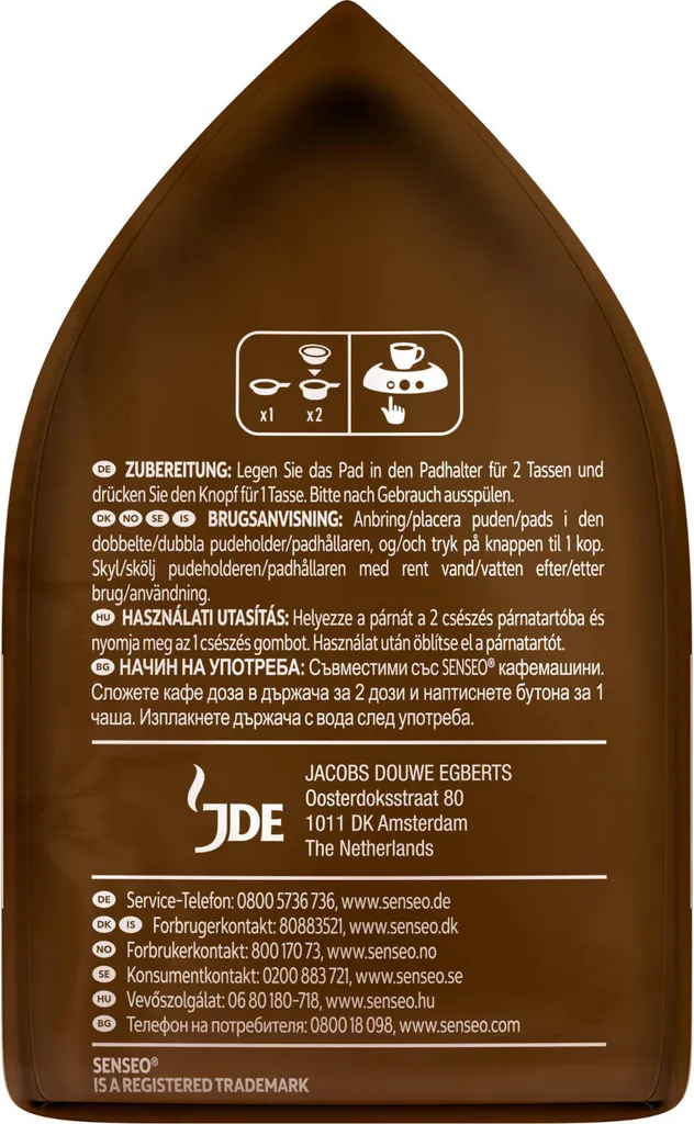 SENSEO Pads Typ Morgen Cappuccino Intense 10 X 8 Pads 80 Getränke 5 SENSEO Pads Typ Morgen Cappuccino Intense 10 X 8 Pads 80 Getränke – Bild 3