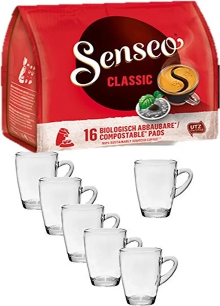 Senseo Kaffeepads Classic Für Geeignet Senseo Und Weitere Kaffeemaschinen Aktion+ 6 Kaffeebecher Mit Henkel Plus Wäschekorbaktion Rattan-Design 27 Liter 4 Senseo Kaffeepads Classic Für Geeignet Senseo Und Weitere Kaffeemaschinen Aktion+ 6 Kaffeebecher Mit Henkel Plus Wäschekorbaktion Rattan-Design 27 Liter – Bild 2