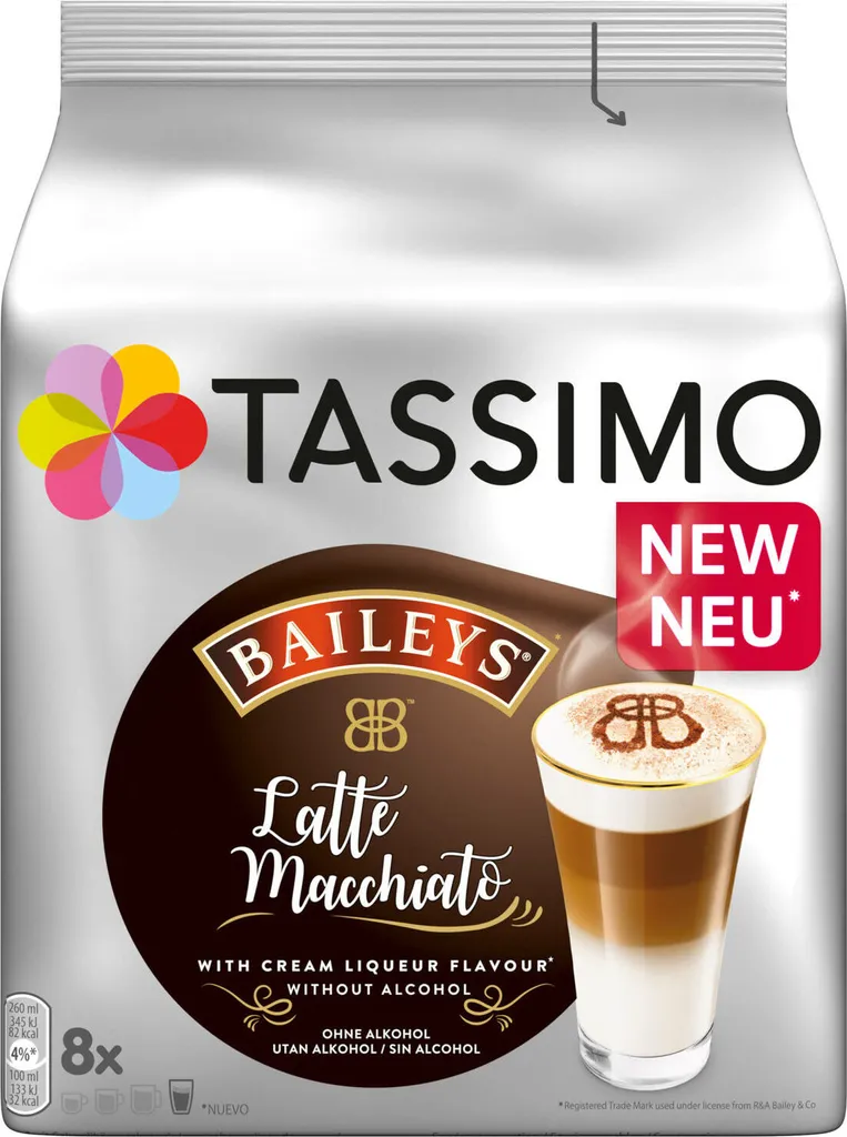 TASSIMO Kapseln Latte Macchiato Vielfaltspaket Discs 40 Getränke 5 Sorten Kaffee 10 TASSIMO Kapseln Latte Macchiato Vielfaltspaket Discs 40 Getränke 5 Sorten Kaffee – Bild 8