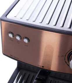 Adler Espressomaschine | Kaffeemaschine | Milchaufschäumer | Cappuccinomaschine | Siebträger Espressomaschine | Elektrische Espressomaschine | Bronze Design | 1,6L Wassertank | 850 Watt |15 Bar | -Kaffeegetränkeladen 4868ae0dfde437ce1007073d11691453