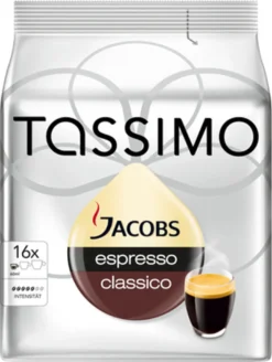 Tassimo Jacobs Espresso Classico | 16 T Discs, Kaffeekapseln 22 Tassimo Jacobs Espresso Classico | 16 T Discs, Kaffeekapseln -Kaffeegetränkeladen 48db1defc7b502df1bffc3e41b51c053