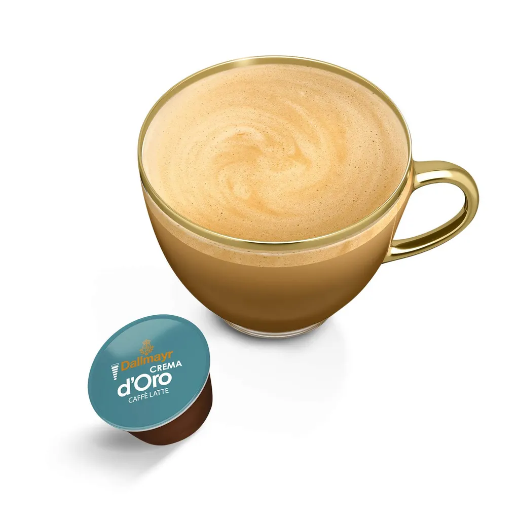 Nestlé® Nescafé Dolce Gusto Dallmayr Crema DOro Caffé Latte, Kaffeekapsel, Kaffee, 16 Kapseln 4 Nestlé® Nescafé Dolce Gusto Dallmayr Crema DOro Caffé Latte, Kaffeekapsel, Kaffee, 16 Kapseln – Bild 2