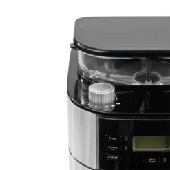 Barista Kaffeemaschine Mahlwerk 900W Edelstahl/Schwarz 12 Tassen Permanentfilter -Kaffeegetränkeladen 49b878a0f8d2a901f81db58f15afa192