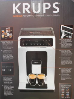 Krups EA891D Evidence Kaffeevollautomat - 2,3L, OLED-Bedienfeld Mit Touchcreen, Edelstahl-Kegelmahlwerk 1450W, Metall -Kaffeegetränkeladen 4bc3b6cd1f7a795f518bfd0f07a268d6