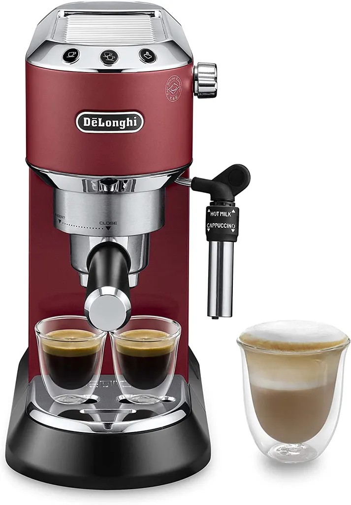 De'Longhi DeLonghi EC685.R Dedica Style Siebträger Espressomaschine Rot 8 De'Longhi DeLonghi EC685.R Dedica Style Siebträger Espressomaschine Rot – Bild 6