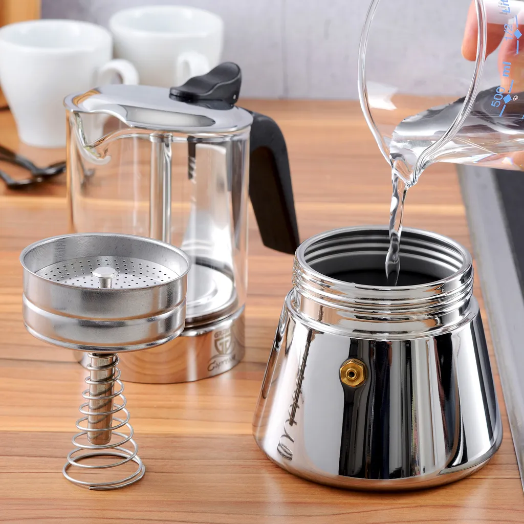 GRÄWE Espressokocher Mit Glaskanne, 6 Tassen 11 GRÄWE Espressokocher Mit Glaskanne, 6 Tassen – Bild 9