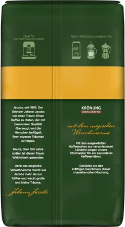 JACOBS Kaffeebohnen Krönung Crema Kräftig 2 X 1kg Ganze Kaffee Bohnen + 1 Aluminium Dose Im Barista-Design -Kaffeegetränkeladen 4d508ba7fc143066fb56757abdde1bae 3