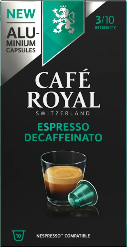 Café Royal Espresso Decaffeinato 10 Nespresso® Komp. Kapseln 3 Café Royal Espresso Decaffeinato 10 Nespresso® Komp. Kapseln