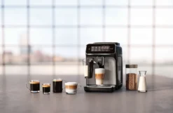 Philips Kaffeevollautomat 3200 Series, 5 Kaffeespezialitäten, LatteGo Milchsystem, Touchdisplay, Schwarz (EP3246/70) -Kaffeegetränkeladen 511b45cf55a610acdfe3b8267fb14a6e