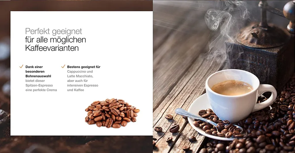 Krups Espressomaschine Calvi Steam&Pump XP344010 + Kaffeemühle + 1kg Best Crema Kaffeebohnen 13 Krups Espressomaschine Calvi Steam&Pump XP344010 + Kaffeemühle + 1kg Best Crema Kaffeebohnen – Bild 11