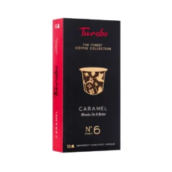 Kaffeekapseln, TURABO, Karamell, 10 Nespresso-kompatible Kapseln, 54gr 10 Kaffeekapseln, TURABO, Karamell, 10 Nespresso-kompatible Kapseln, 54gr -Kaffeegetränkeladen 55ef8a8f78bad0a2421eb2d00dccba89