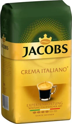 JACOBS Kaffeebohnen Expertenröstung Crema Italiano Bohnenkaffee 2 X 1 Kg Ganze Bohne -Kaffeegetränkeladen 578ef88665b048653c7648e3f00a3d8f