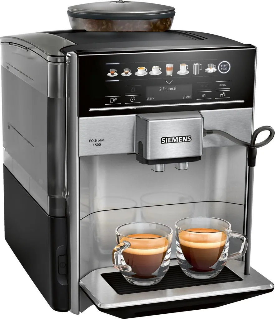 Siemens TE655503DE EQ.6 Plus S500 Edelstahl Kaffeevollautomat 4 Siemens TE655503DE EQ.6 Plus S500 Edelstahl Kaffeevollautomat – Bild 2