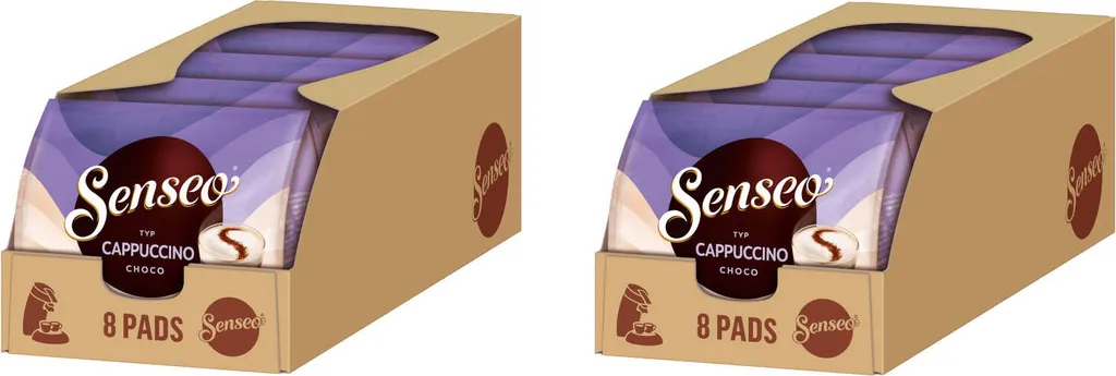 SENSEO Typ Cappuccino Choco Pads 10er Pack - 10 X 8 Getränke 3 SENSEO Typ Cappuccino Choco Pads 10er Pack - 10 X 8 Getränke