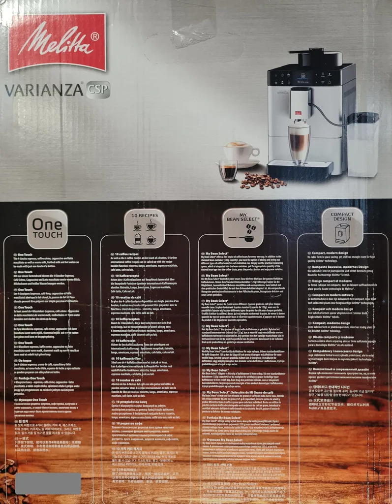 Melitta Caffeo Varianza CSP F570-101 Kaffeevollautomat Mit Milchbehälter, One Touch Funktion - Silber 5 Melitta Caffeo Varianza CSP F570-101 Kaffeevollautomat Mit Milchbehälter, One Touch Funktion - Silber – Bild 3