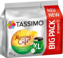 TASSIMO Kapseln Morning Café Filter XL T Discs 1 Packung - 21 Getränke Kaffeekapseln 13 TASSIMO Kapseln Morning Café Filter XL T Discs 1 Packung - 21 Getränke Kaffeekapseln -Kaffeegetränkeladen 5b7cf19d148ce47a3afece39fe12eea4