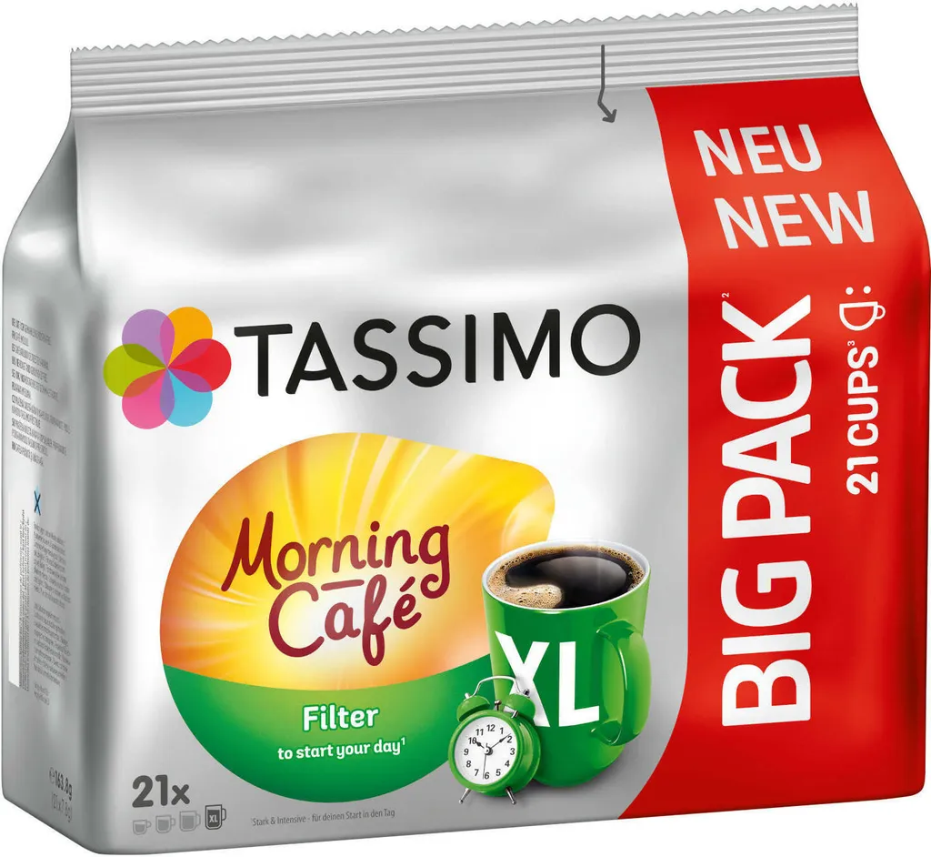 TASSIMO Kapseln Morning Café Filter XL T Discs 1 Packung - 21 Getränke Kaffeekapseln 6 TASSIMO Kapseln Morning Café Filter XL T Discs 1 Packung - 21 Getränke Kaffeekapseln – Bild 4