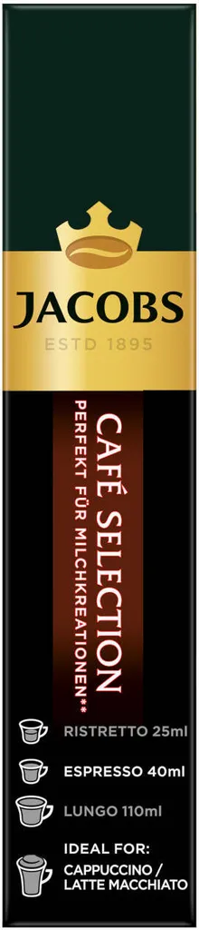 Jacobs Café Selection, Kaffeekapseln, Nespresso Kompatibel, Kaffee, 20 Kapseln á 5.2 G 7 Jacobs Café Selection, Kaffeekapseln, Nespresso Kompatibel, Kaffee, 20 Kapseln á 5.2 G – Bild 5