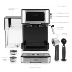 Espressomaschine Siebträgermaschine Siebträger Milchschaumdüse 15 Bar Touch BEEM 19 Espressomaschine Siebträgermaschine Siebträger Milchschaumdüse 15 Bar Touch BEEM -Kaffeegetränkeladen 5cddeedda21d62b221a0f9606ad6bb60