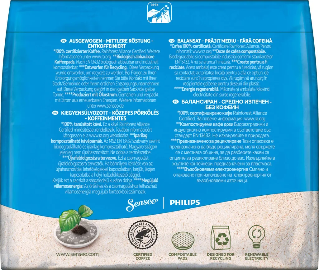 SENSEO Pads Decaf Senseopads 160 Getränke Entkoffeiniert 7 SENSEO Pads Decaf Senseopads 160 Getränke Entkoffeiniert – Bild 5