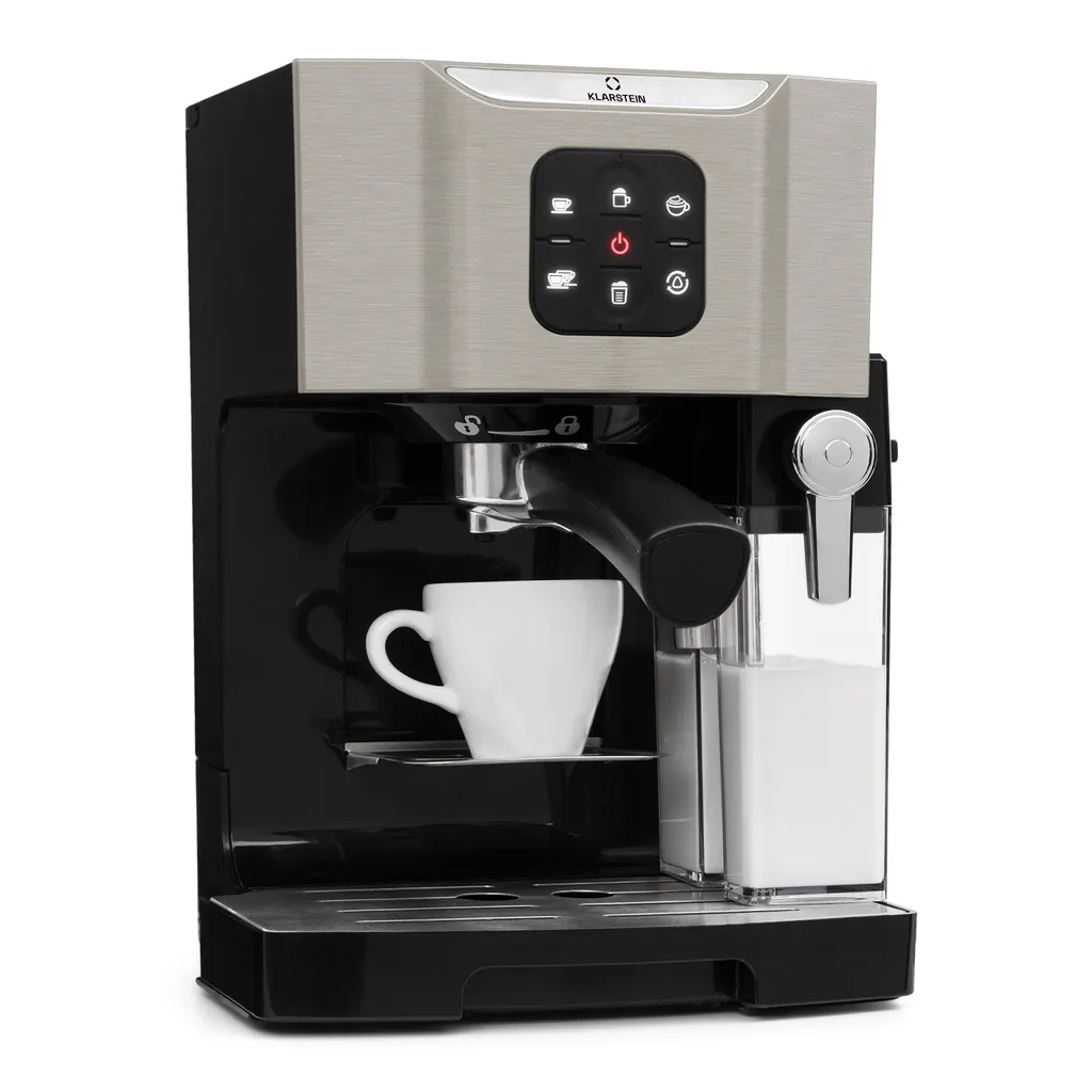 BellaVita Kaffeemaschine 3-in-1 1450 W 20 Bar Milchschäumer 3 BellaVita Kaffeemaschine 3-in-1 1450 W 20 Bar Milchschäumer