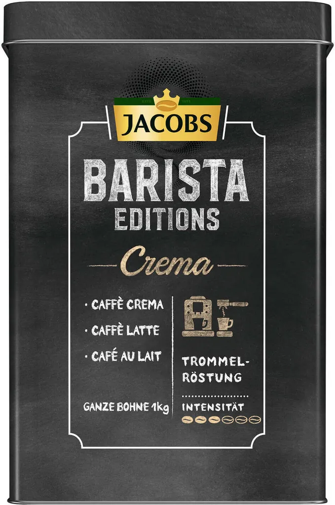 JACOBS Kaffeebohnen Barista Editions Crema 3 Kg Geröstete Bohnen + 1 Jacobs Barista Becher + 1 Dose 10 JACOBS Kaffeebohnen Barista Editions Crema 3 Kg Geröstete Bohnen + 1 Jacobs Barista Becher + 1 Dose – Bild 8