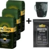 JACOBS Kaffeebohnen Expertenröstung Espresso 3 Kg Ganze Espressobohnen + 1 Jacobs Barista Becher + 1 Dose -Kaffeegetränkeladen 5f2c4f55c172c4fd269b48c61e528aa4
