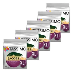 TASSIMO Jacobs Caffè Crema Intenso XL 5er Pack T Discs Kapseln 5 X 16 Getränke -Kaffeegetränkeladen 614461b4610f83107af3ccf6a5005537