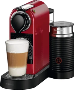 Krups XN7615.19 Nespresso Citiz & Milk Kaffeekapselmaschine (1260 Watt, Wassertankkapazität: 1l, Pumpendruck: 19 Bar) Rot -Kaffeegetränkeladen 61dd1163f0fb7b53d2979440590d789f